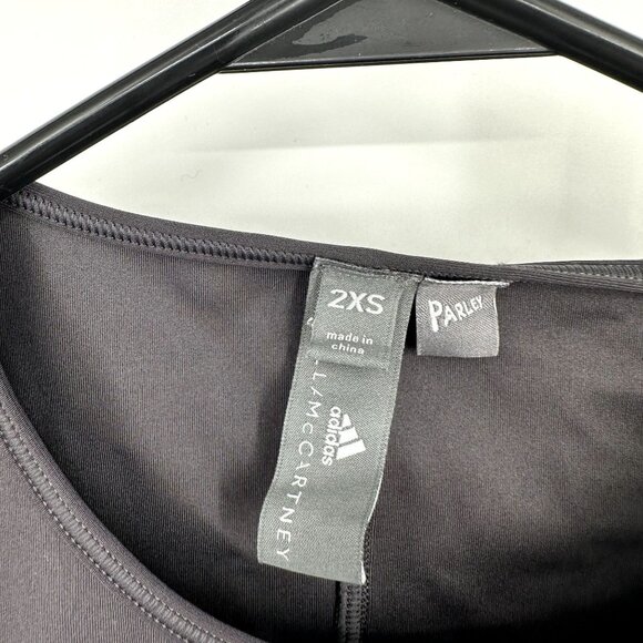 Adidas x Stella McCartney Tee Shirt Lycra FitSense‎ Training Gray Size 2XS - Picture 5 of 7